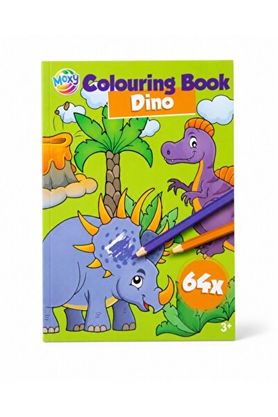 GRAFİX Carte de colorat Dino, 64 pagini,