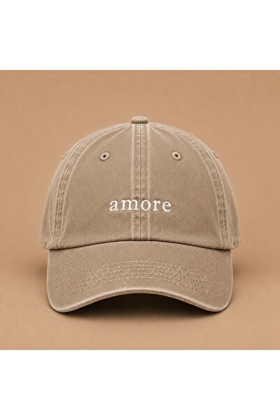 WeavedCo Amore (Love) Embroidered Vintage Washed Cap Hat