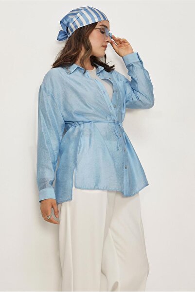 Alvina Belden Lace-Up Jacquard Tunic 46563
