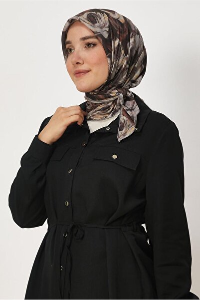 Alvina Patterned Natural Scarf 8636