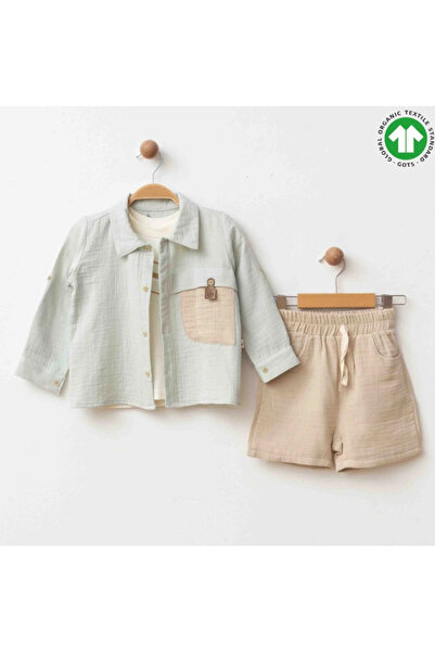 ESLENZA Muslin 3-Piece Set 2281 Green