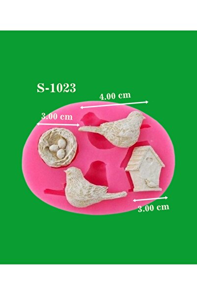 AnkaHobiMarket Kuş, Yuva, Yumurta Silikon Kalıp (S1023)