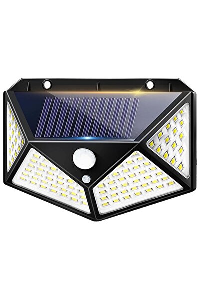 Ayawaska Lampa solara 100 LED COB, cu senzor de miscare si amurg, impermeabil...