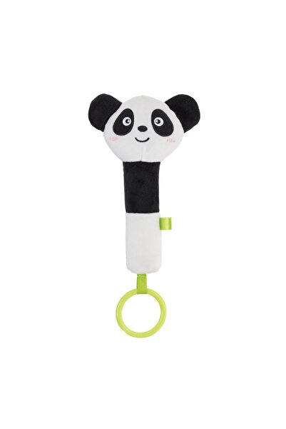 OEM Jucarie Zornaitoare de Plus Panda & Inel de Dentitie 17cm, pentru bebelus...