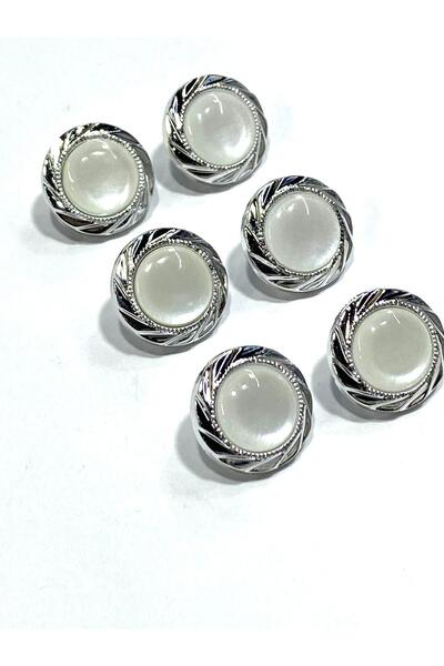 karantuhafiye Pearl-Look Metalized Luxury Button / Cardigan Vest Button / 1.5...