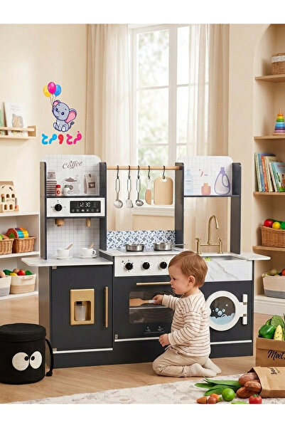 Farah Marah Toyes 256128 Wooden Integrated Children's Kitchen, Designed in a ...