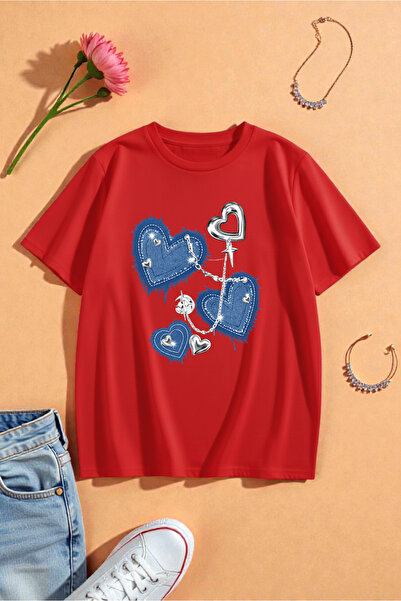 trendypassion Tricou unisex cu inimă imprimată