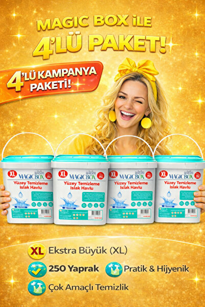 4'lü Avantajlı Paket Yüzey Temizleme Havlusu 1000 Yaprak