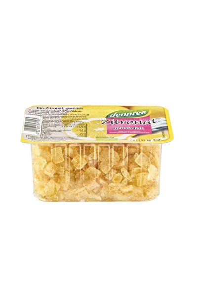 Dennree Coajă de lămâie confiată bio 100 g