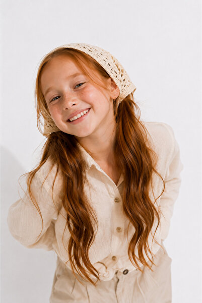 Wega Moda Girl's Mesh Knitted Bandana with Holes Knitwear Hair Bandana Summer...