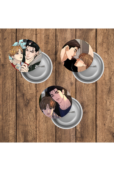mertfigur Jinx Jaekyung Dan BL Anime Buton Rozet Seti (44 mm)