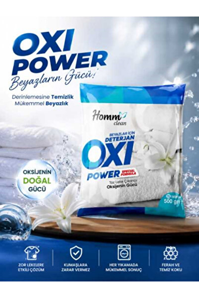 Homm Bitkisel Türkiye HOMM CLEAN OXI POWER BEYAZLAR İÇİN 500GR