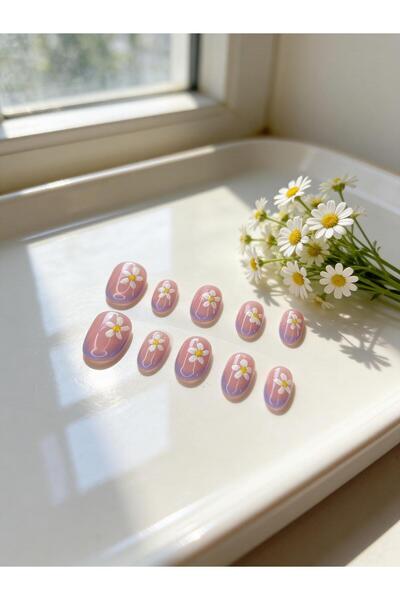 Store Takma Tırnak - Daisy Blush 10’lu