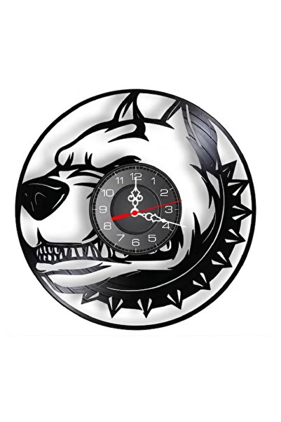OEM Ceas de perete decorativ Pitbull Bully, realizat din disc de vinil recicl...