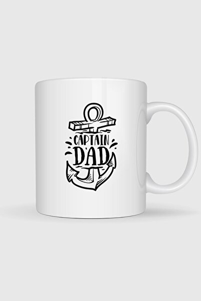 Bahriyeli Collection Captain Dad Printed Mug