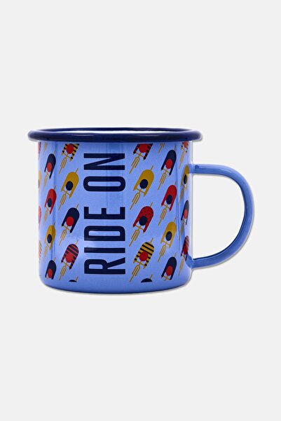 GENTLEMEN'S HARDWARE Enamel Golfing Coffee Mug, Light Blue