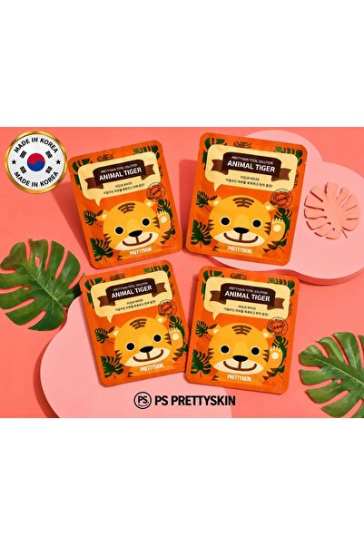 PS PRETTYSKIN Animal Tiger Aqua Mask 25Gr |   Moisturizing Tiger Patterned Pa...