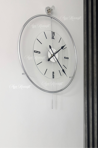 AGA KONSEPT GÜMÜŞ Tiktok Luxe Şeffaf Nano ABS Göbek (Büyük Boy 51 X 74 CM) Mo...