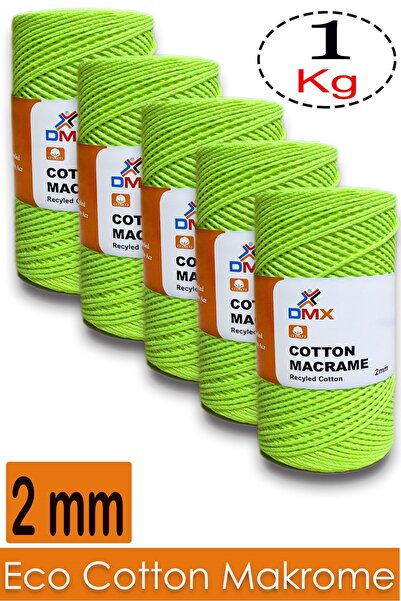 Diva İplik Bumbac Macrame Dmx (5x200 Gr) - Pachet de 5 - Culoare -1976
