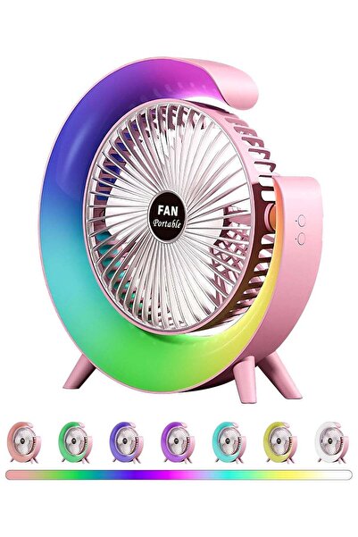 Generic Desk Fan USB – Silent & Powerful 3-Speed Rechargeable Desktop Fan wit...