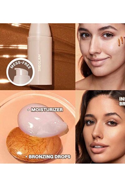 SHEGLAM Glo Hero Bronzing Drops - Yoğun Nemlendirici & Canlandırıcı Likit Bro...