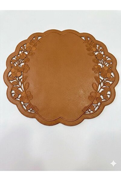 İNCİ ÇEYİZ 1 Piece Ivy Model Artificial Leather Double-Sided Usable Embroider...
