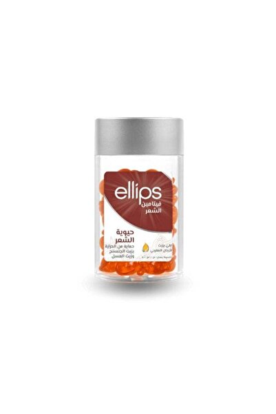 Ellips كبسولات فيتامينات الشعر بزيت الأرغان والعسل – لمعان فوري وحماية من الحرارة – 50 كبسولة