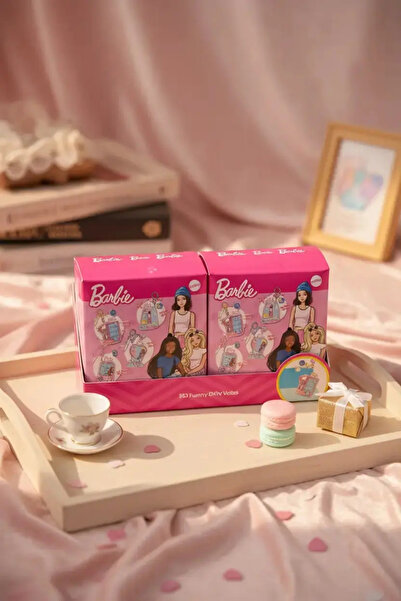 Miniso Barbie Lisanslı Kendin Yap Sallanan Eğlenceli Figürlü Anahtarlık ve Ça...