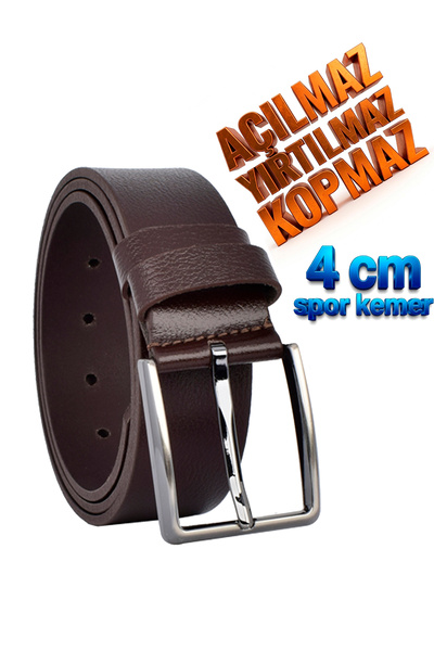 GoDeri 100% Genuine Leather, 4 cm Single Layer, Non-Opening, Non-Tearing, Dar...