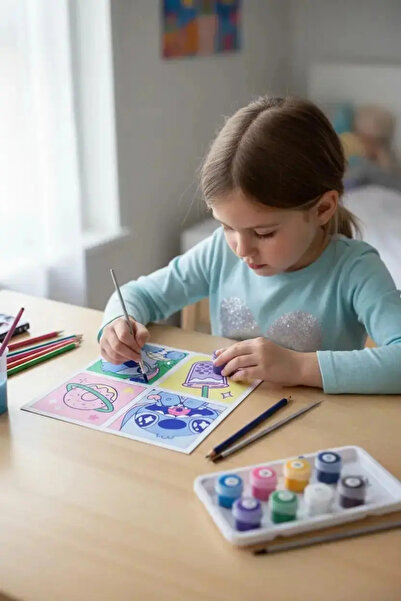 Miniso مجموعة ألوان زيتية مرقمة من سلسلة ستيتش المرخصة من ديزني مقاس 20 سم - ...