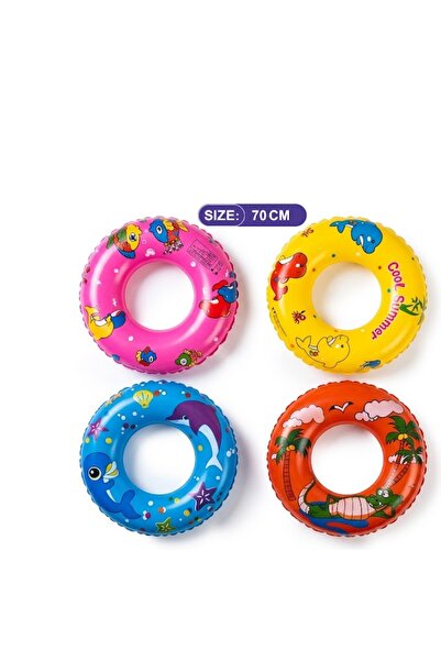 iTajir 70cm Inflatable Round Swimming Float Toy with Colorful and Fun Graphic...