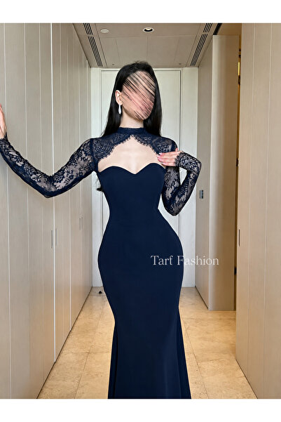 Tarf fashion Barbie Elegant Navy Lace Dress
