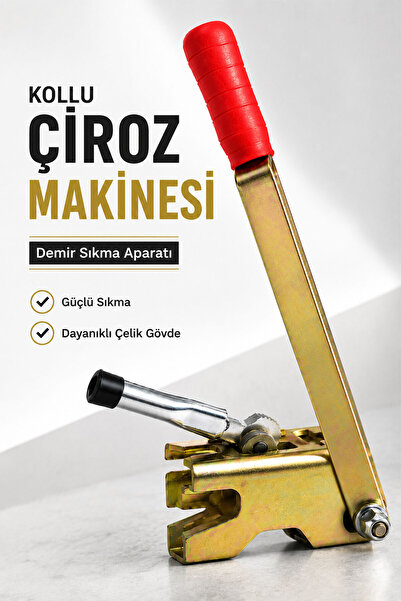 Badem10 Kollu Çiroz Makinası İnşaat Demiri Bağlama Aparatı Dayanıklı Çelik Gö...