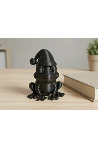 OEM Figurină Decorativă Broască cu Căciulă, 5 cm