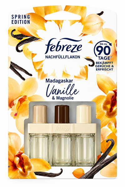 Febreze 3Volution Madagascar Vanilya & Manolya Kokulu Fiş Dolum Şişesi 20 ml,...