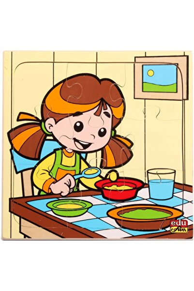 Puzzle بزل ماذا تفعل ؟ الاكل - 9 قطع