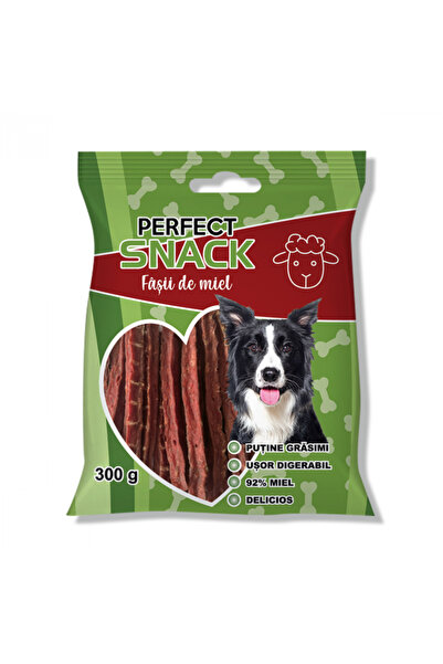Perfect Snack Fâșii de miel, recompense caini 300g