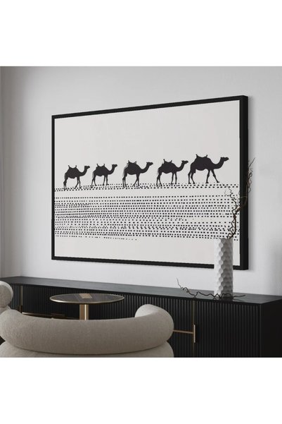 Afkar modern لوحة جدارية فنية مودرن - لوحة كانفس بتصميم تجريدي أنيق - ديكور عصري لغرف المعيشة والمكاتب