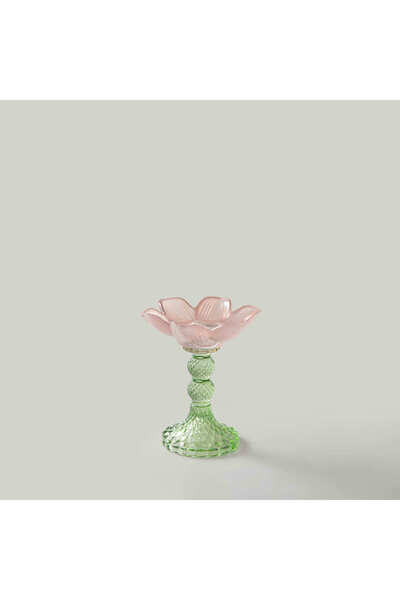 Linens Tropic 12,3x14 cm Tealight Mumluk Yeşil-Somon
