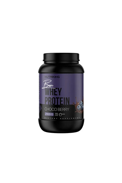 Nutriking Basic Whey Protein Powder 2100g 70 Servings Choco Berry Flavored