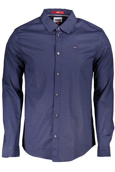 Tommy Hilfiger ΑΝΔΡΙΚΟ ΜΑΚΡΥΜΑΝΙΚΟ ΠΟΥΚΑΜΙΣΟ ΜΠΛΕ - DM0DM04405_BL002