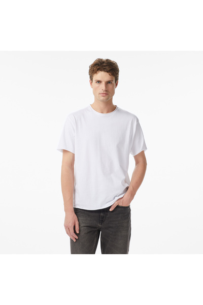 Scotch & Soda Scotch&Soda Raw Edge Erkek Beyaz T-Shirt