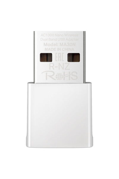 Mercusys Adaptor wireless MA30N, AC1300 Dual-Band Wi-Fi, USB, compact