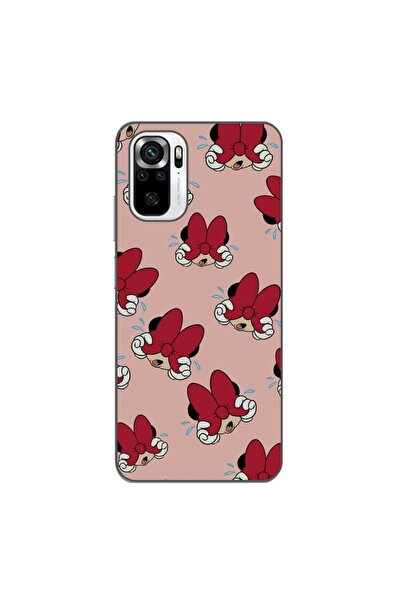 OEM Калъф, съвместим с Xiaomi Poco M5s, силиконов гел TPU, с десен Мини, червен.