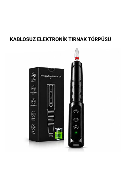 MultiZone Kablosuz Elektrikli Tırnak Törpüsü Şarjlı Manikür Pedikür Seti Jel ...