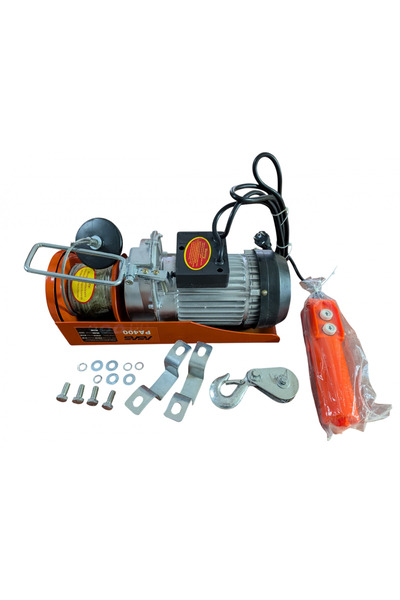 ASAS Macara Electrica PA400 1000W, 400KG, Troliu Electric cu Telecomanda, Rid...