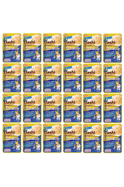 Inaba CAT DASHI DELIGHTS FLAKES CHICKEN TUNA 24x40g