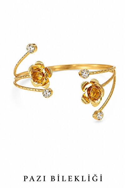 Jack Ferrero Spiral twist design gold adjustable arm bicep bracelet