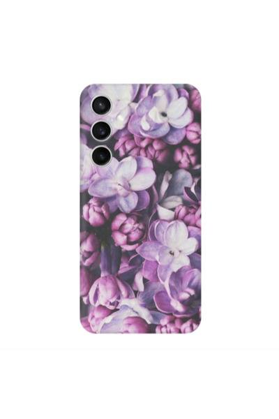 Other Samsung S24 Plus Purple Flowers Transparent Silicone TPU Θήκη