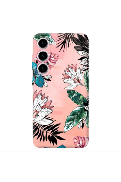 Other Samsung S23 Plus Tropical flowers Transparent Silicone TPU Θήκη